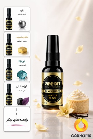 اسپری خوشبو کننده لوکس آرئون مدل Black Force حجم 30 میلی لیتر  (در 6 رایحه )