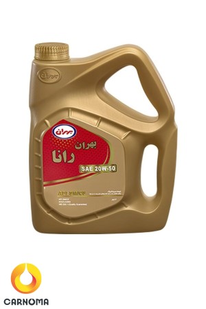 روغن موتور بهران رانا 20w-50 کیفیت SM/CF حجم 5 لیتر