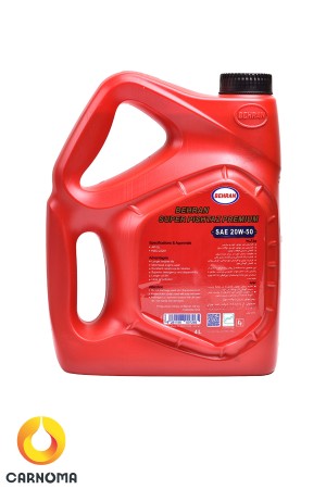روغن موتور بهران سوپر پیشتاز 20w-50 کیفیت SL حجم 4 لیتر