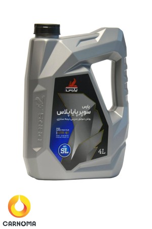 روغن موتور بهران سوپرپایا پلاس 10w-40 کیفیت SL حجم 4 لیتر