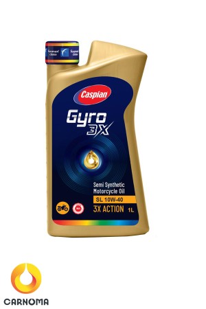 روغن موتورسیکلت کاسپین  10w-40 کیفیت SL-MA حجم 1 لیتر