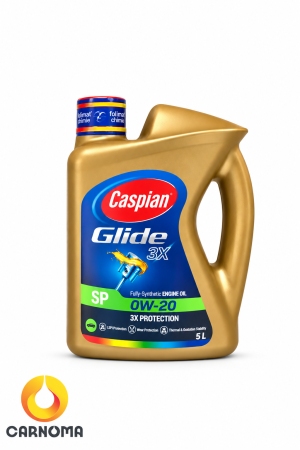 روغن موتور کاسپین Glide 0w-20 کیفیت SP حجم 5 لیتر