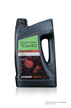 روغن موتور زنوم 10W-40 SEMIX-BIKE حجم چهار لیتر