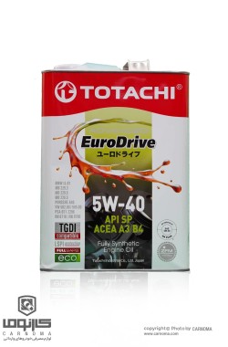 روغن موتور توتاچی 5w-40 Euro Drive حجم چهار لیتر