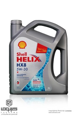 روغن موتور شل هلیکس 5w-30 HX8 حجم پنج لیتر