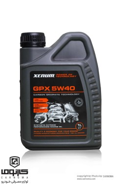 روغن موتور زنوم 5W-40 GPX حجم یک لیتر