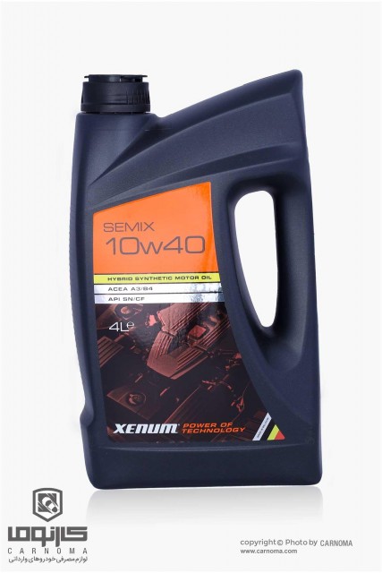 روغن موتور زنوم 10W-40 SEMIX حجم چهار لیتر