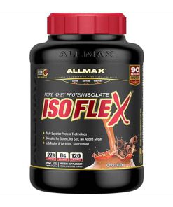 پروتئین وی ایزولات ایزوفلکس آلمکس | AllMax IsoFlex Pure Whey Protein Isolate (طعم شکلات - 2.27 کیلوگرم / 5 پوند)