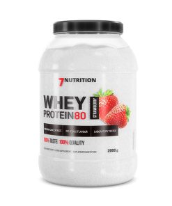 پروتئین وی ۸۰ سون نوتریشن | 7Nutrition Whey Protein 80 (طعم توت‌فرنگی - 2000 گرم)