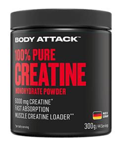 کراتین بادی اتک 300 گرمی BODY ATTACK 100% PURE CREATINE