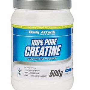 کراتین 100 درصد خالص ۵۰۰ گرم بادی اتک  Body Attack 100 Pure Creatine