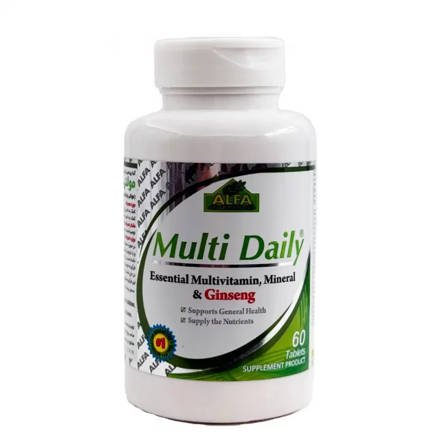 قرص مولتی دیلی آلفا ویتامینز - 60 عددی