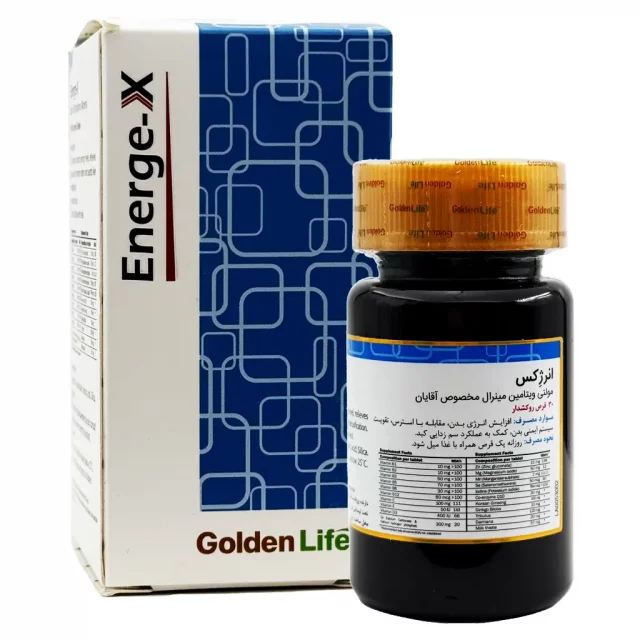 قرص مولتی ویتامین آقایان انرژکس گلدن لایف - 30 عددی
