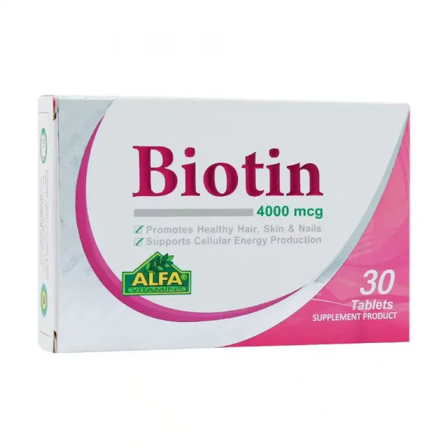 قرص بیوتین 4000 آلفا ویتامینز - 30 عددی