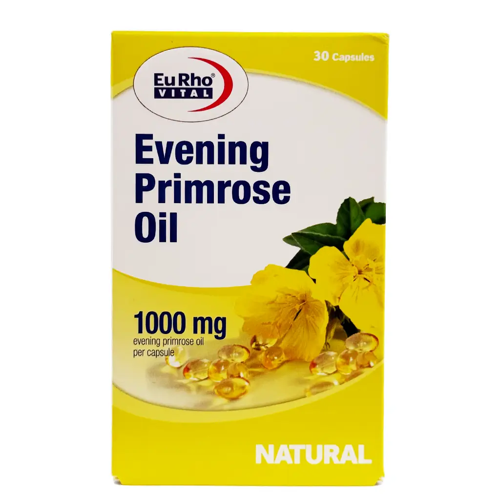 کپسول روغن گل مغربی یوروویتال (ایوینینگ پرایم رز اویل) - 30 عددی