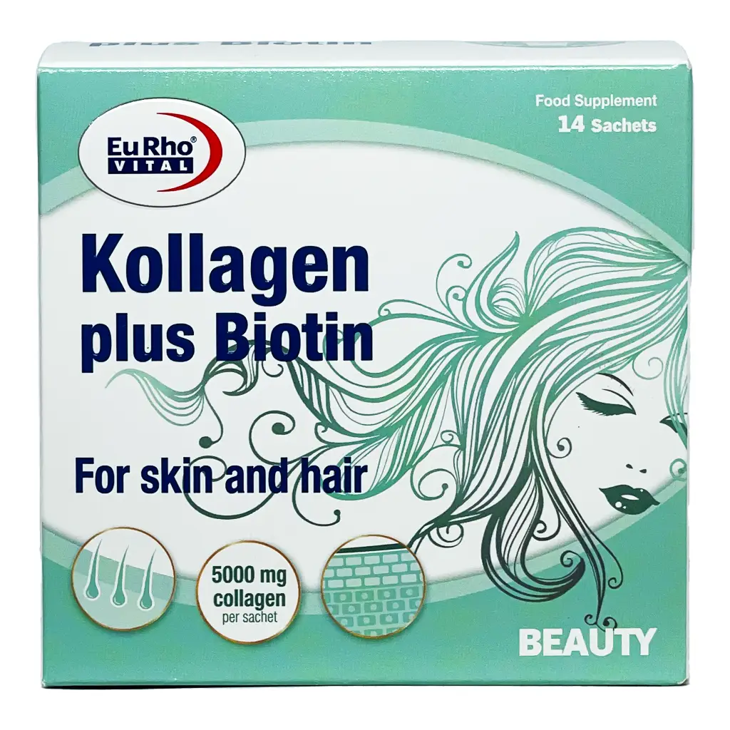 ساشه کلاژن پلاس بیوتین یوروویتال - 14 عددی