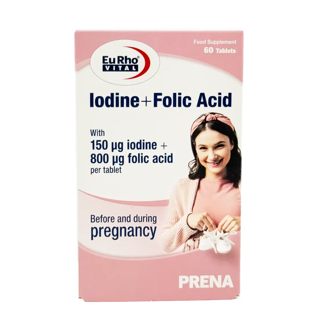 قرص ید + فولیک‌اسید یوروویتال - 60 عددی