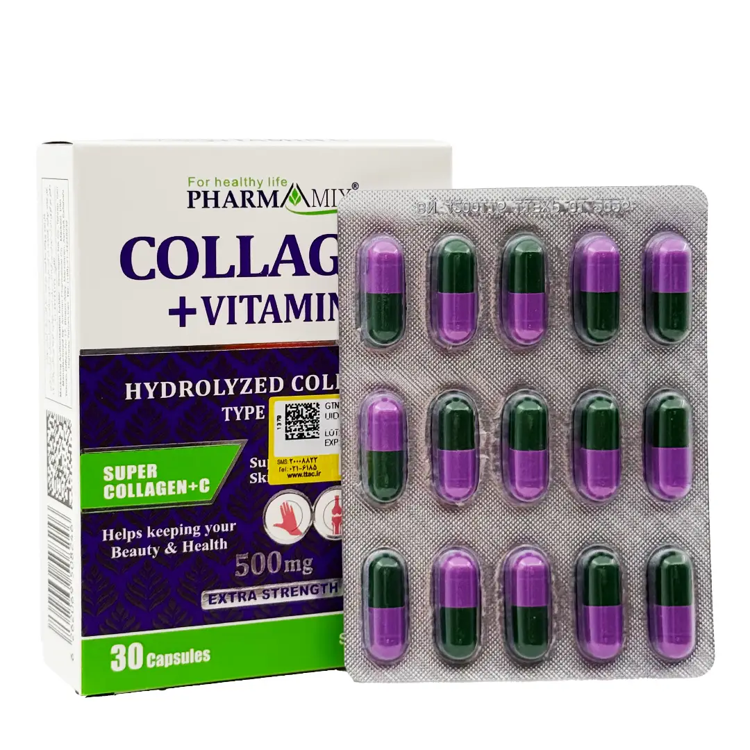 کپسول کلاژن + ویتامین C فارمامیکس - 30 عددی
