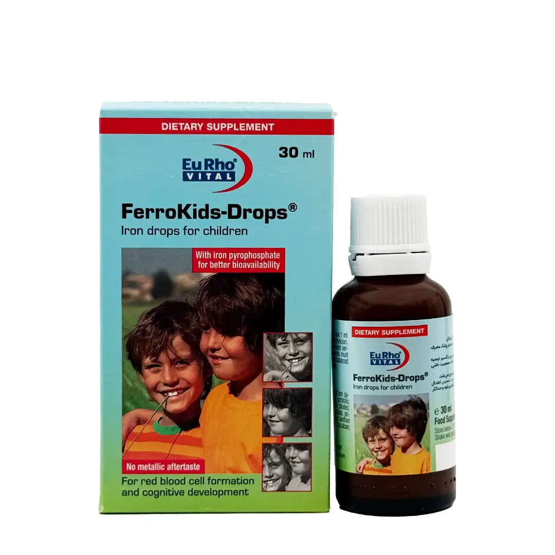 قطره آهن فرو کیدز یوروویتال - 30 میلی لیتر