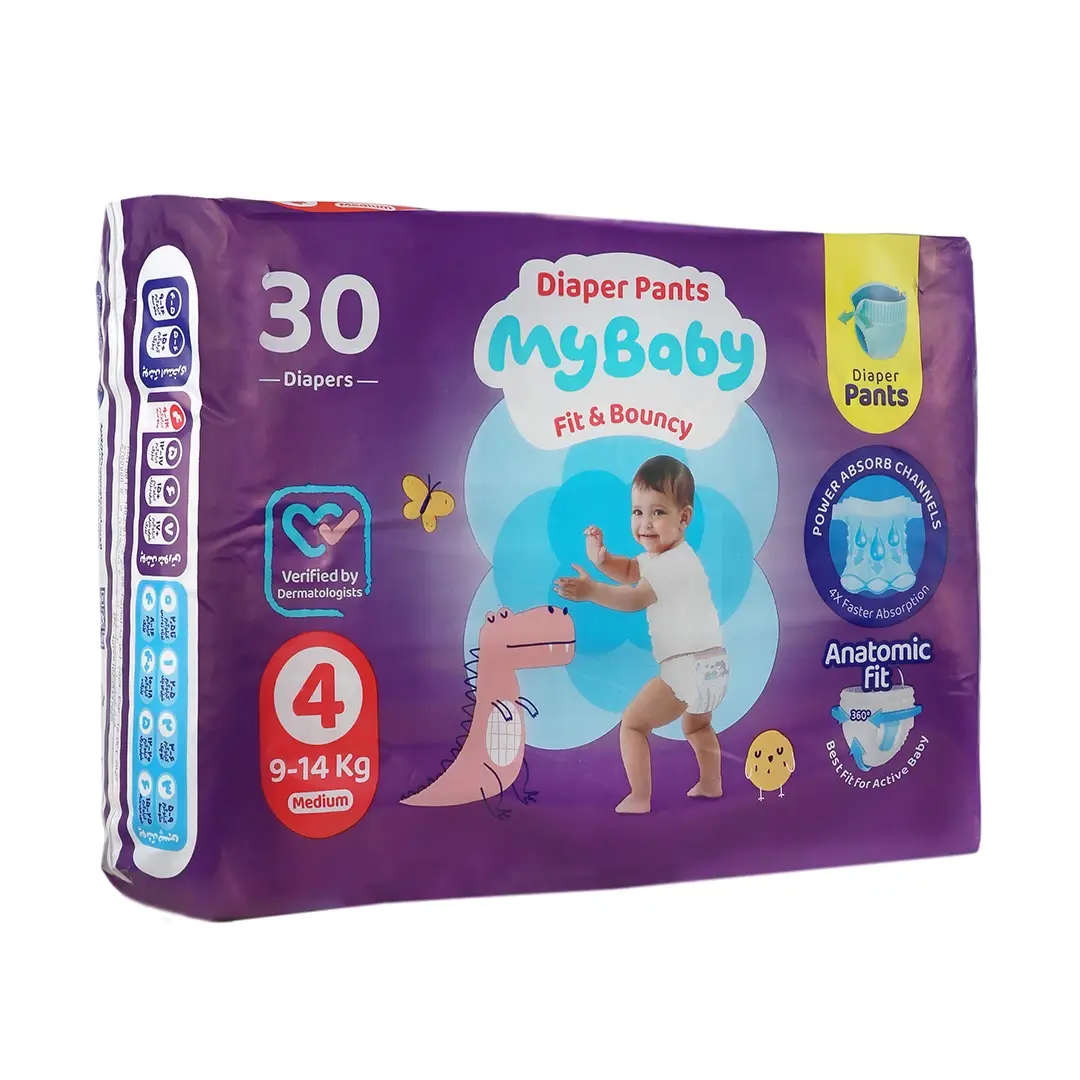 پوشک شورتی کانال دار متوسط مای بی بی - سایز 4