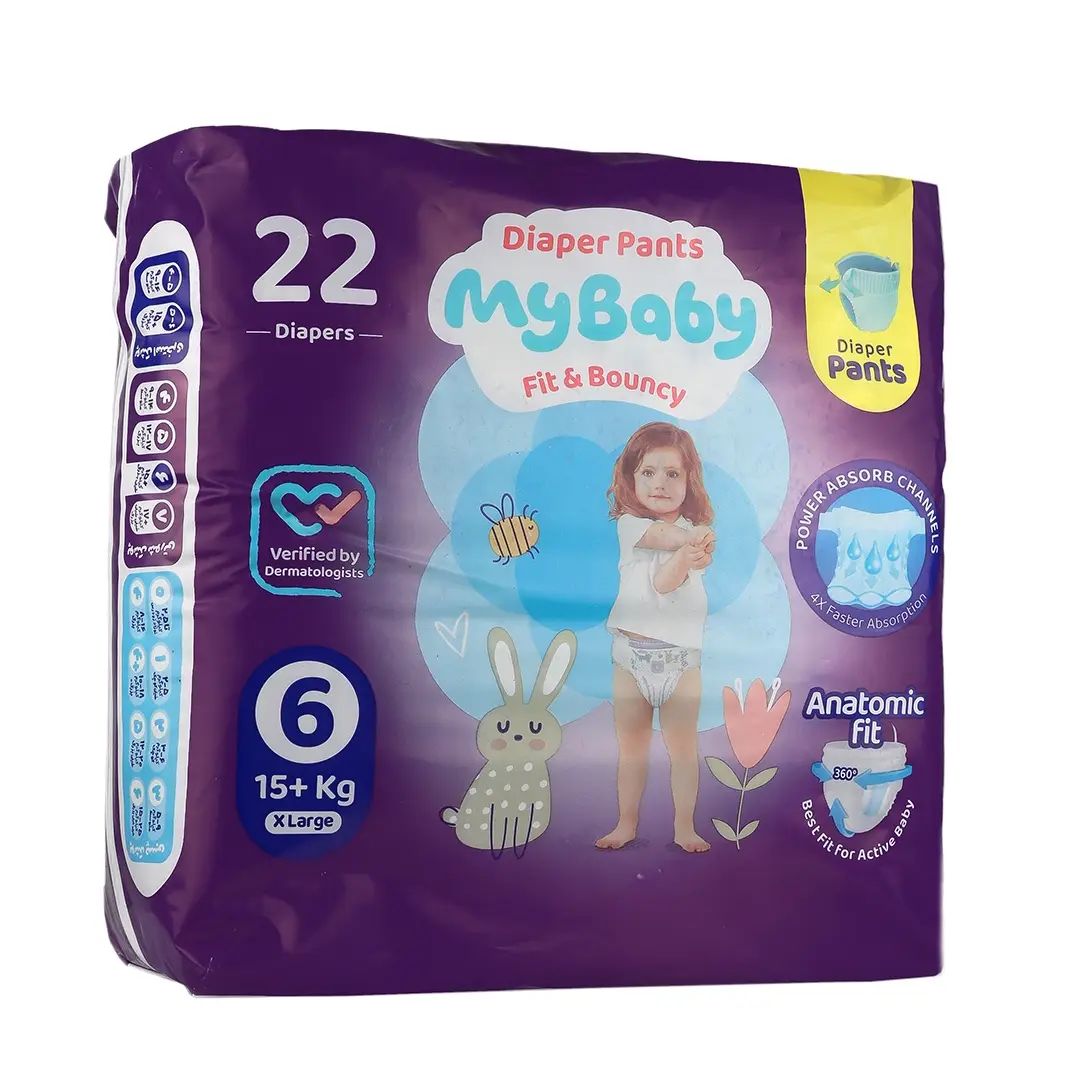 پوشک شورتی کانال دار خیلی بزرگ مای بی بی - سایز 6