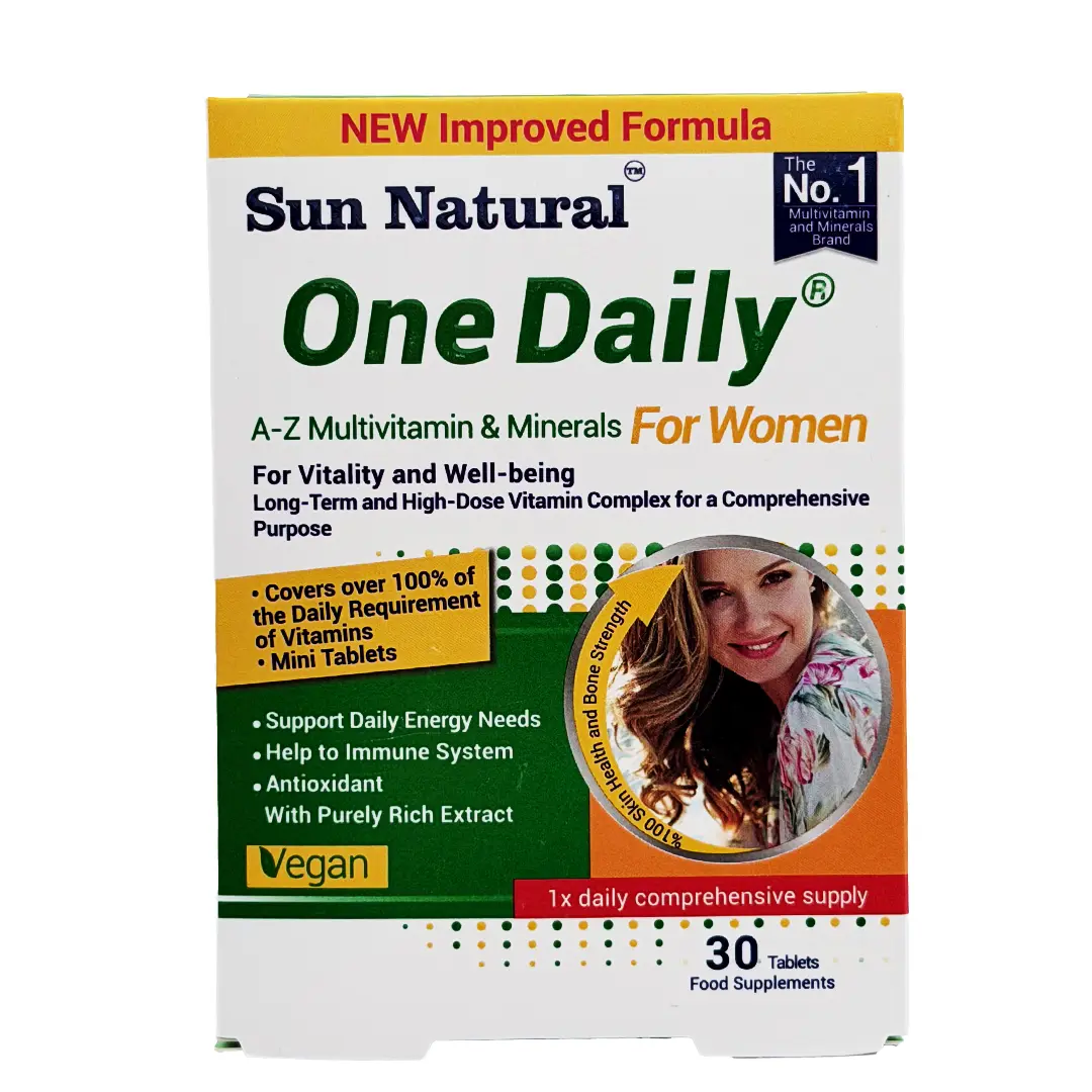 قرص مولتی ویتامین و مینرال وان دیلی بانوان سان نچرال - 30 عددی