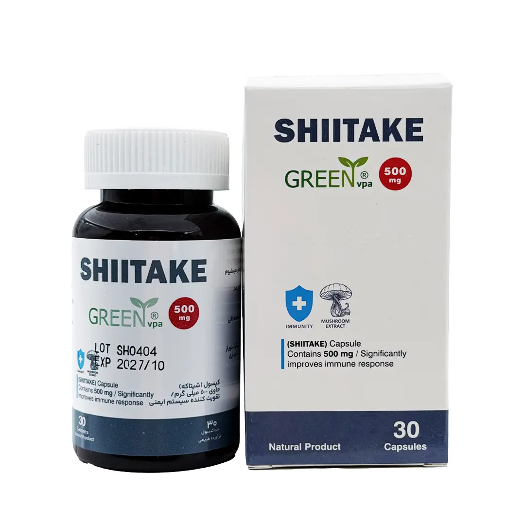 کپسول شیتاکه گرین وی پی ای وارنا - 30 عددی