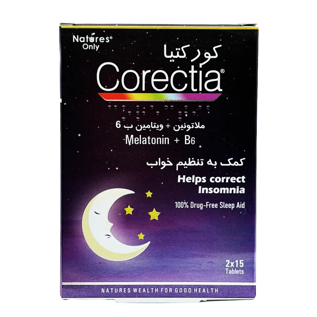 قرص ملاتونین کورکتیا نیچرز اونلی - 30 عددی
