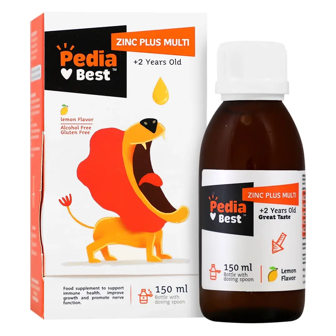 شربت زینک پلاس مولتی پدیابست - 150 میلی لیتر