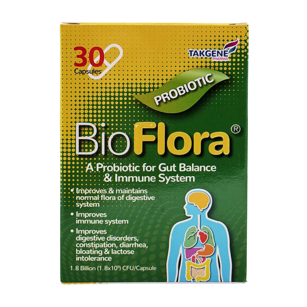 کپسول پروبیوتیک بایو فلورا تک ژن فارما - 30 عددی