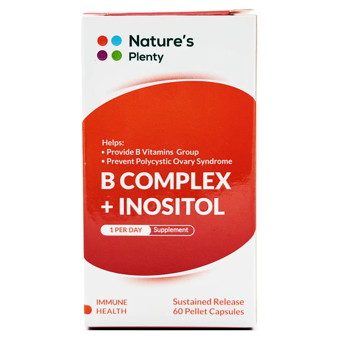 کپسول پلت ب کمپلکس + اینوزیتول نیچرز پلنتی - 60 عددی
