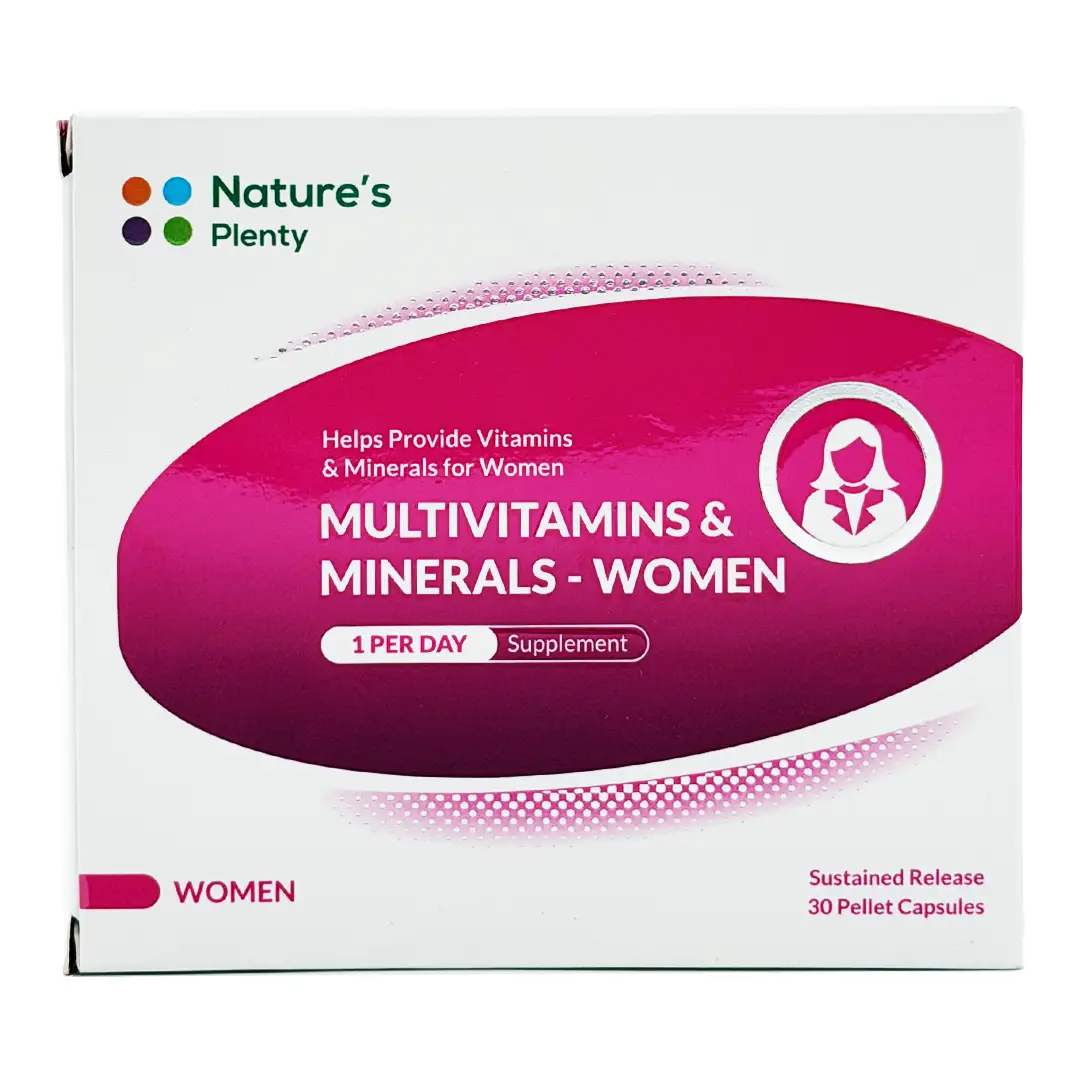 کپسول پلت مولتی ویتامین و مینرال خانم ها نیچرز پلنتی - 30 عددی