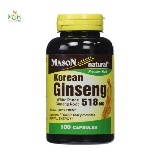جینسینگ کره ای 518 میلی گرم میسون نچرال | Korean Ginseng 518 mg Mason Natural