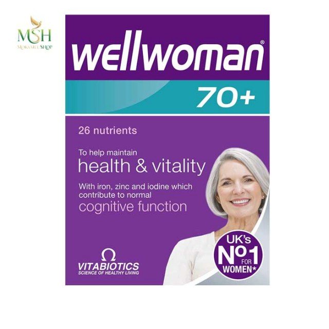ول ومن بالای 70 سال ویتابیوتیکس | Vitabiotics Well Woman Over 70 Old