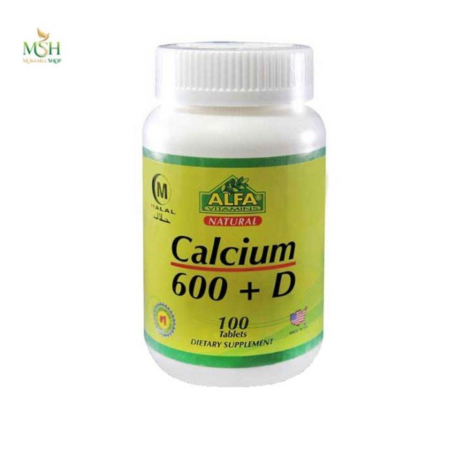 کلسیم 600 آلفا ویتامین | Alfa vitamins Calcium 600