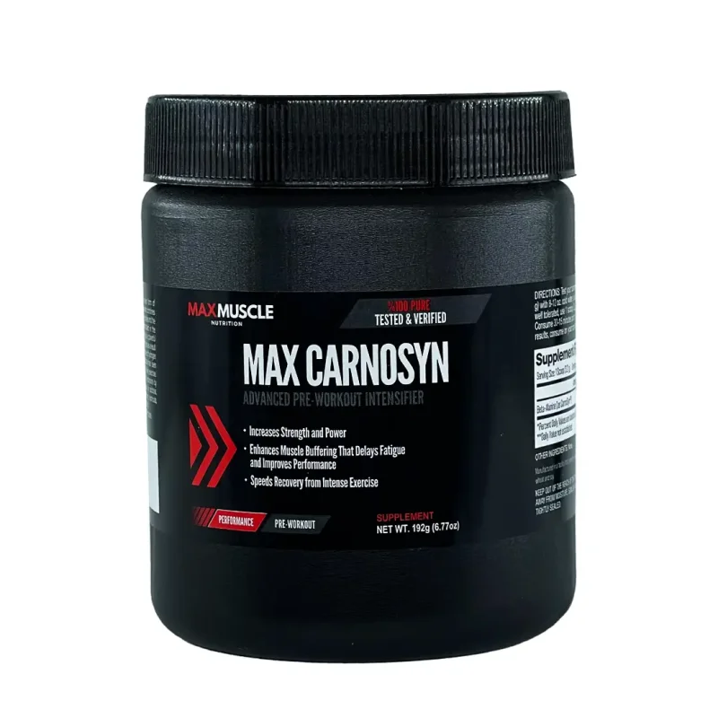 پودر مکس کارنوزین (بتاآلانین) مکس ماسل - 192 گرم