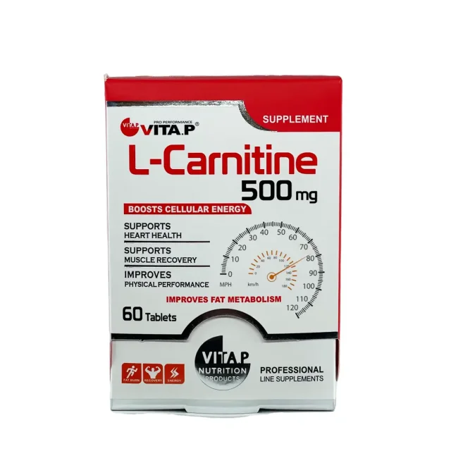 قرص ال کارنیتین 500 میلی گرم ویتاپ 60 عددی