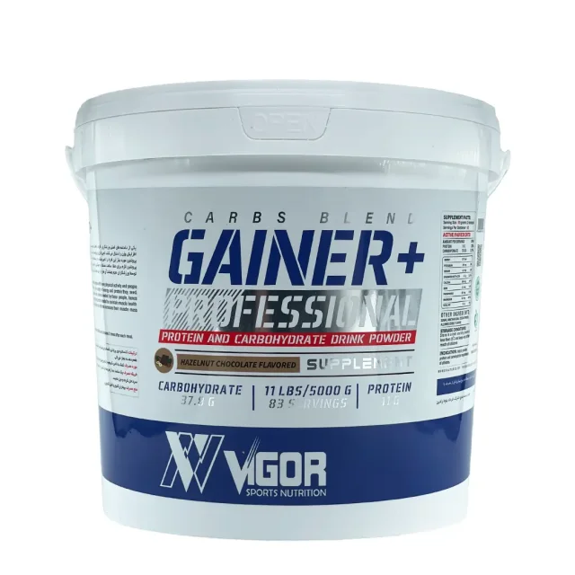 گینر ویگور طعم شکلات فندوق- 5000 گرم