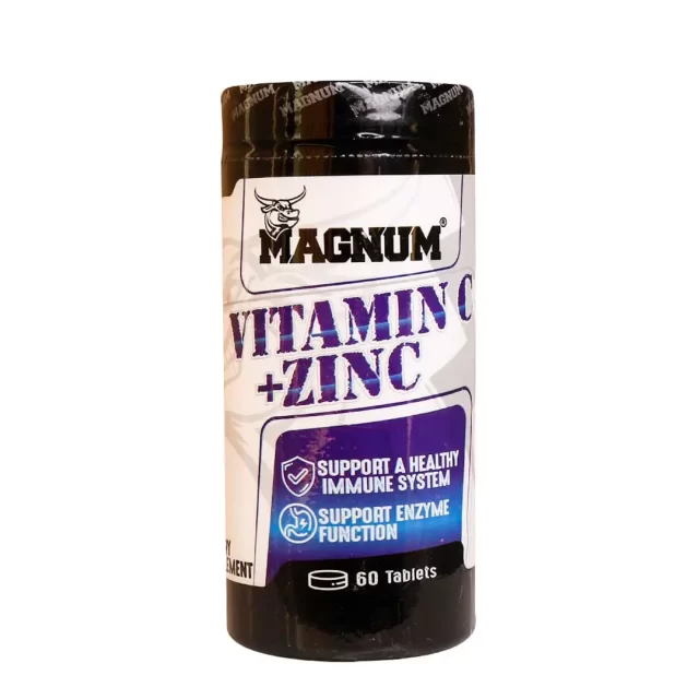 قرص ویتامین سی + زینک مگنوم - 60 عددی