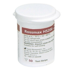 نوار تست قند خون رزمکس مدل HS200 بسته 50 عددی