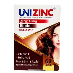 قرص یونی زینک ابیان دارو - 60 عددی