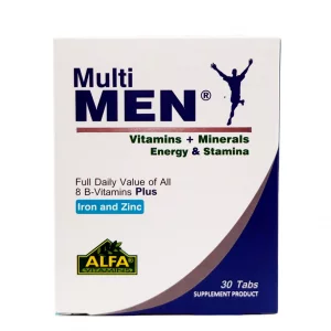 مولتی ویتامین آقایان مولتی من  آلفا ویتامینز - 30 عددی