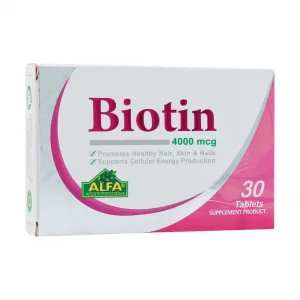 قرص بیوتین 4000 آلفا ویتامینز - 30 عددی