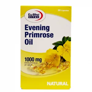 کپسول روغن گل مغربی یوروویتال (ایوینینگ پرایم رز اویل) - 30 عددی