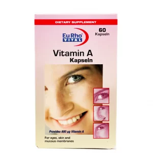 کپسول نرم ویتامین آ (A) یوروویتال - 60 عددی