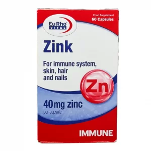 کپسول نرم زینک 40 میلی گرم یوروویتال - 60 عددی