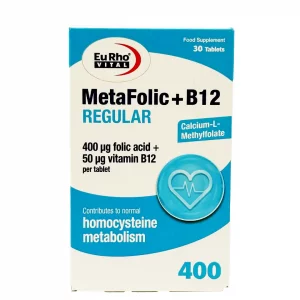 قرص متافولیک + ب12 رگولار یوروویتال - 30 عددی