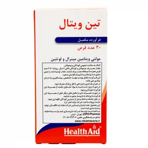 قرص مولتی ویتامین تین ویتال هلث اید - 30 عددی