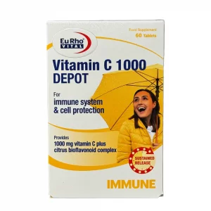 قرص ویتامین ث 1000 میلی گرم دپو یوروویتال- 60 عددی