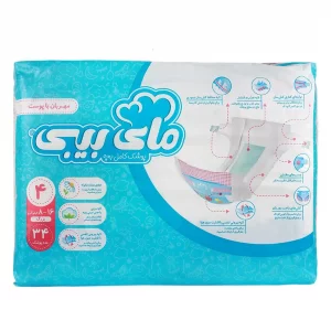 پوشک کامل چسبی بزرگ مای بی بی - سایز 4